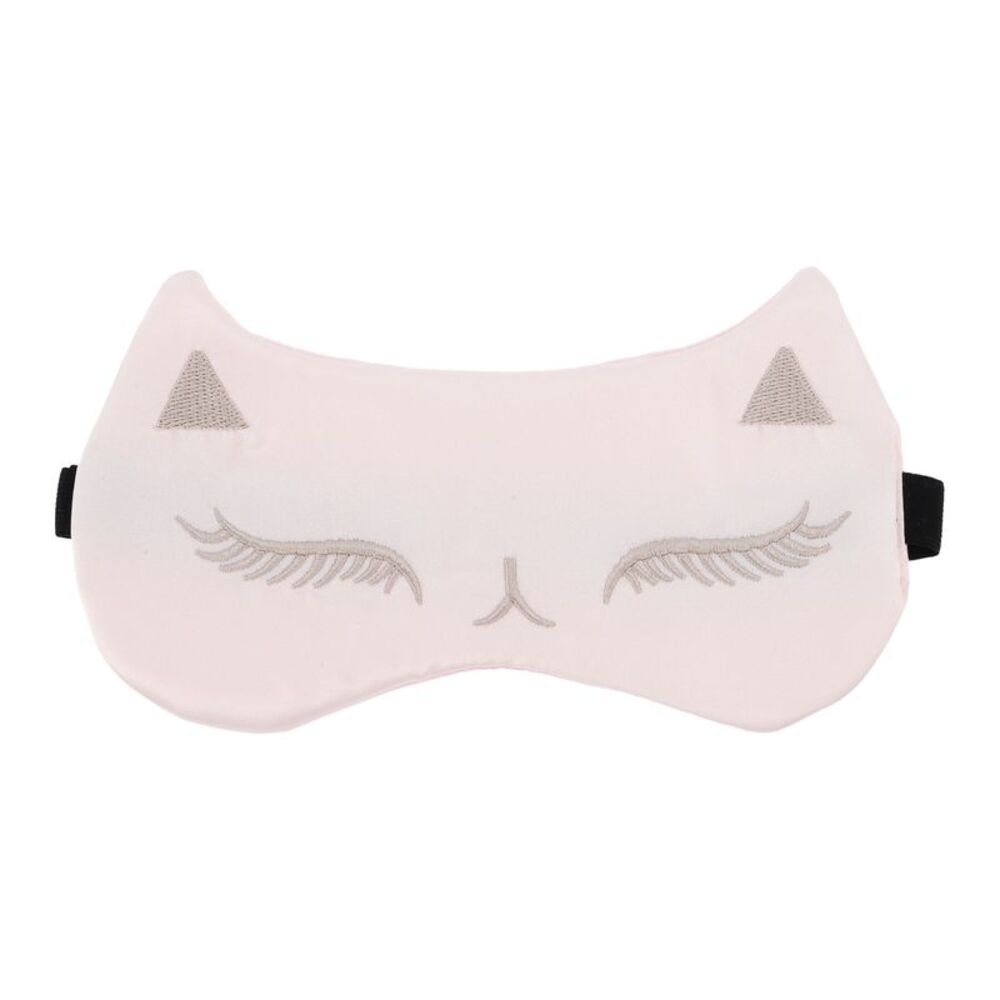 Soft Cartoon Cat Style Sleep Mask for Light for Travel Pink